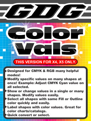 GDG Color Vals for X4 and X5