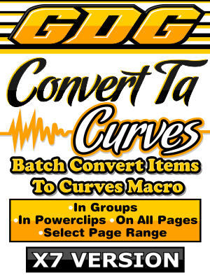 GDG Convert-Ta-Curves for X7 Plus FREE Bonus Macro Doc Font Lister for X7