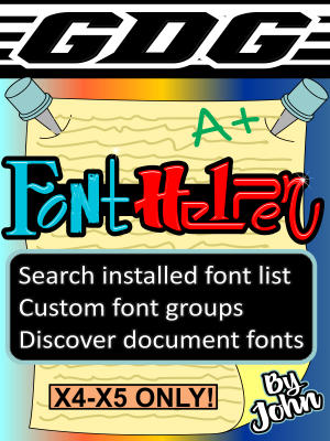 GDG Font Helper for X4 and X5