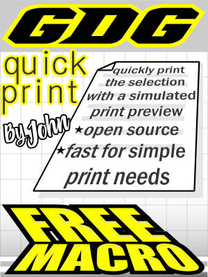 GDG Quick Print for X5 and below