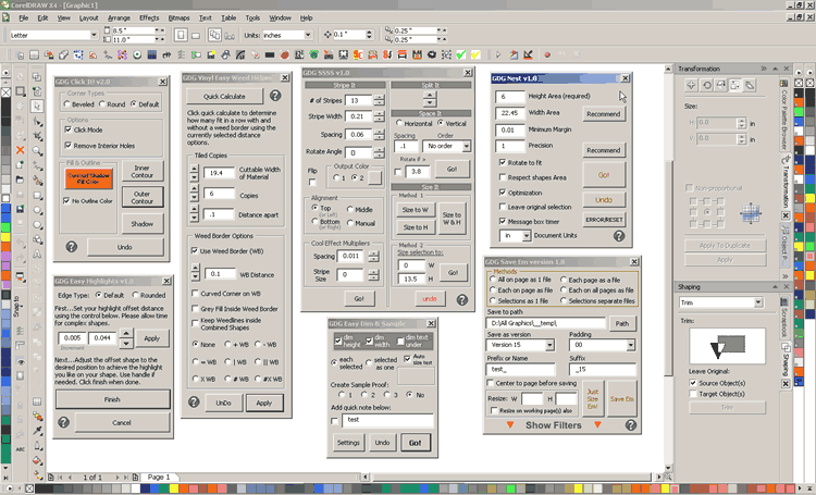 screenshot of macros