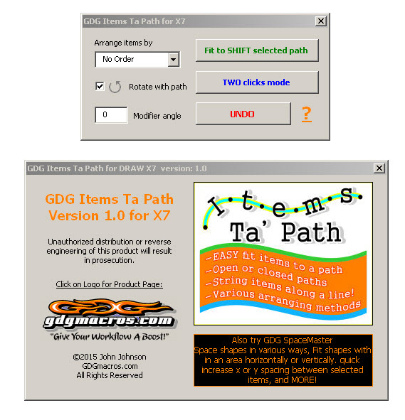 items to path 2017 coreldraw macro form image