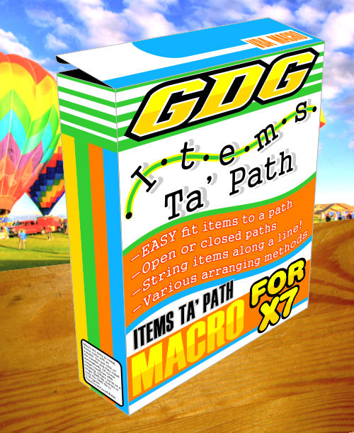 items to path 2017 coreldraw macro box image