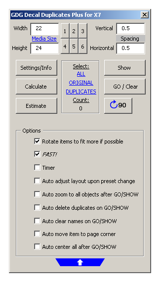 decal macro and cost calulator estimate form for Coreldraw v.2020