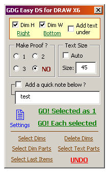 dimension sample proof macro