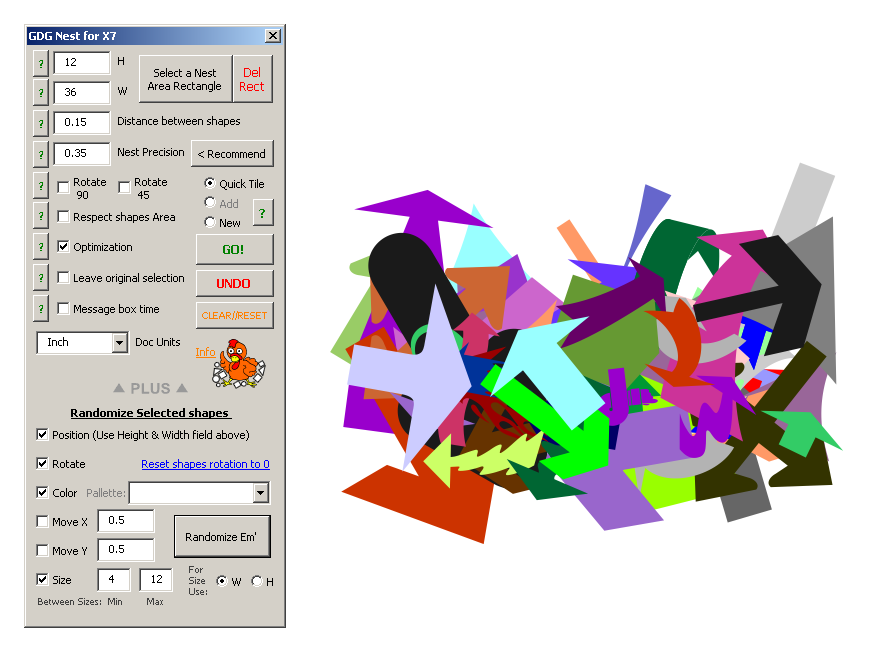 gdg nest fast tile shapes macro for x8