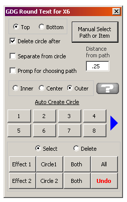 easy to arch text macro corel v.2017