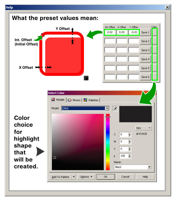simple highlights corel draw v.2018