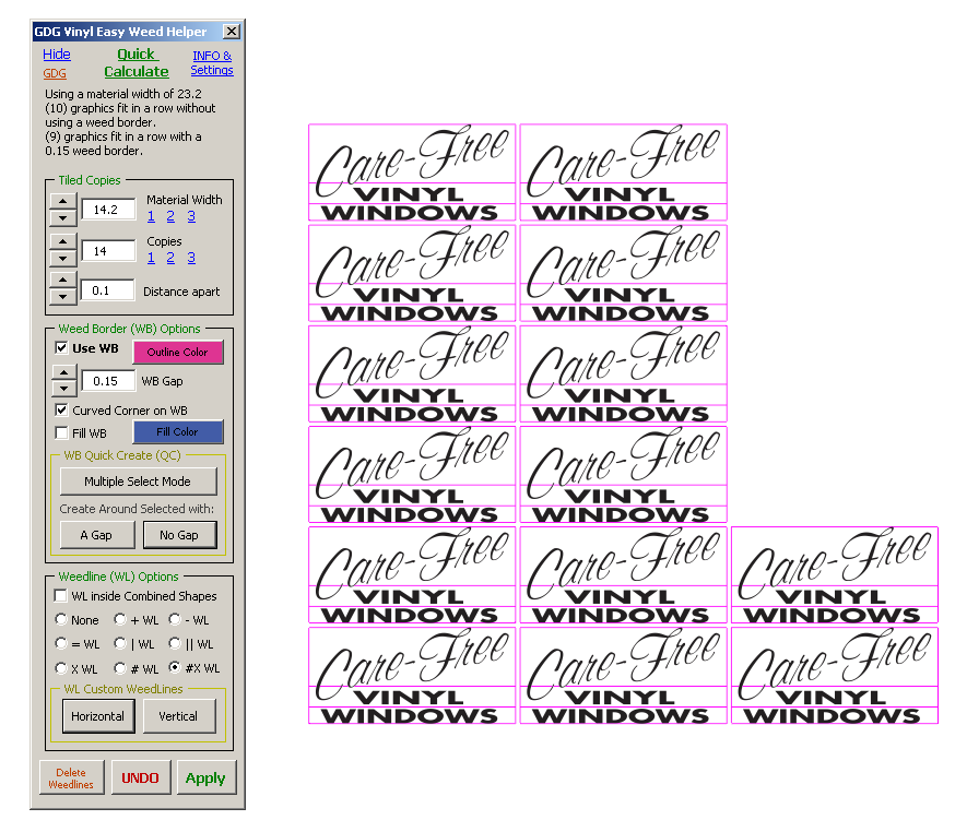 vinyl cuttin macro coreldraw v.2018