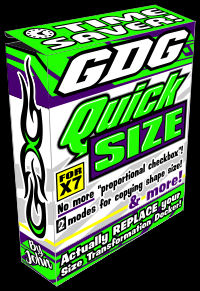 quick sizing macro forcorel draw x7